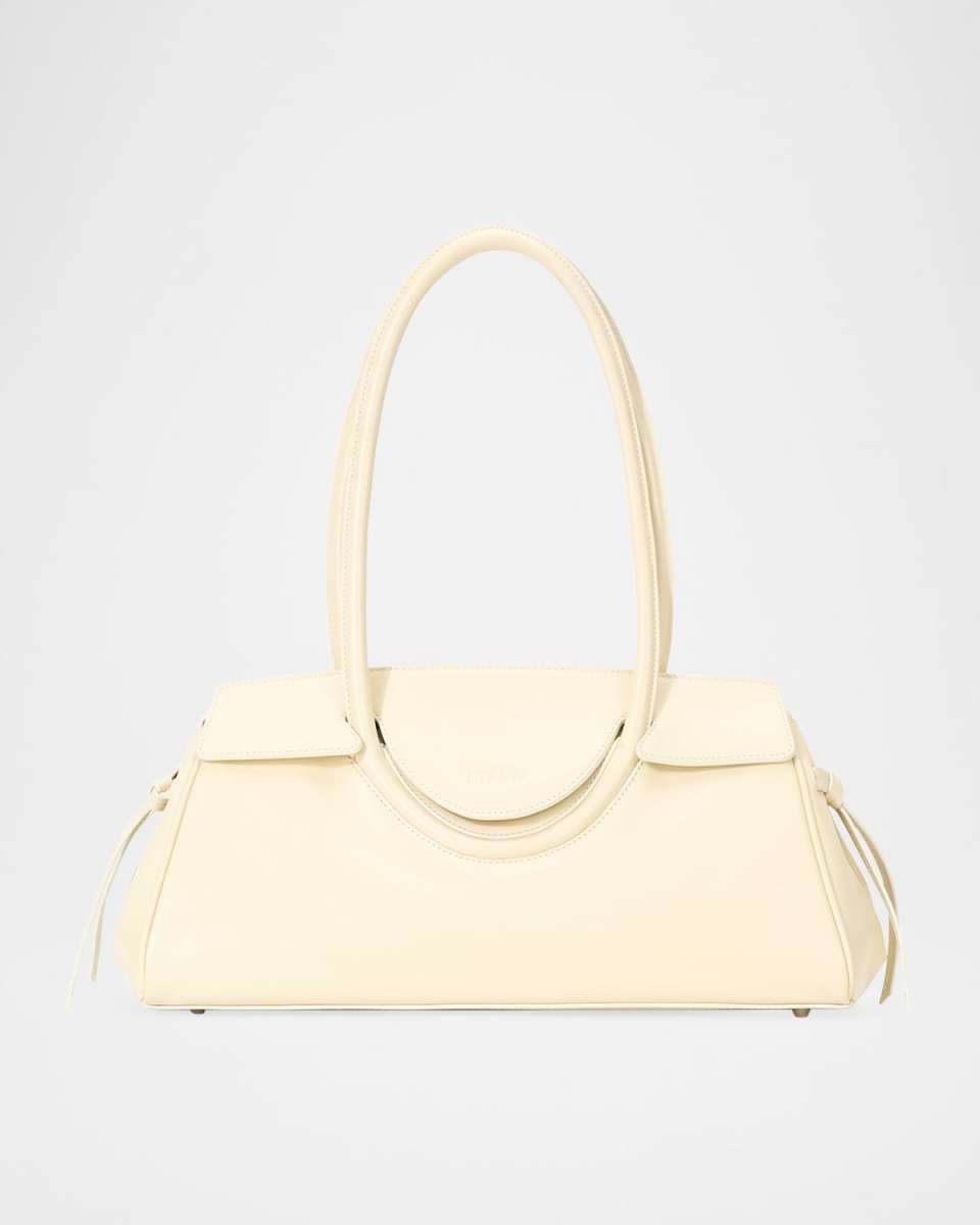 Maude Fold-Over Flap Leather Shoulder Bag